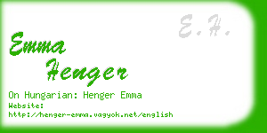emma henger business card
